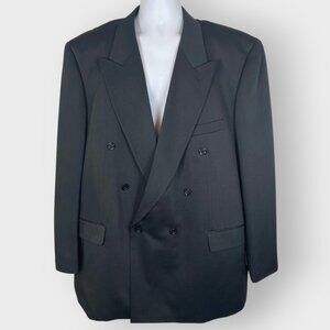 NEW Florenzi Double Breasted Blazer | 52L | Dark Gray | Business